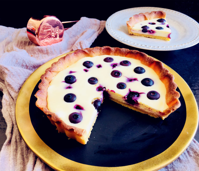 Cheesecake Blueberry Pie Making Steps