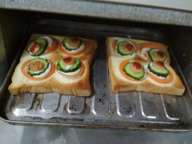 Baked Baguette Cooking Steps