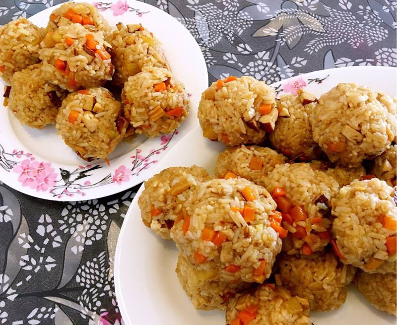 Potato Baby's Favorite - Colorful Vegetable Glutinous Rice Balls Cooking Steps