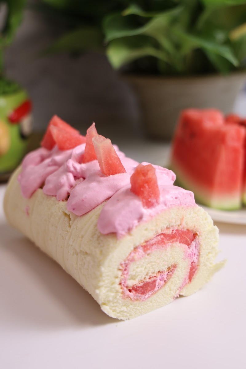 Watermelon Cake Roll