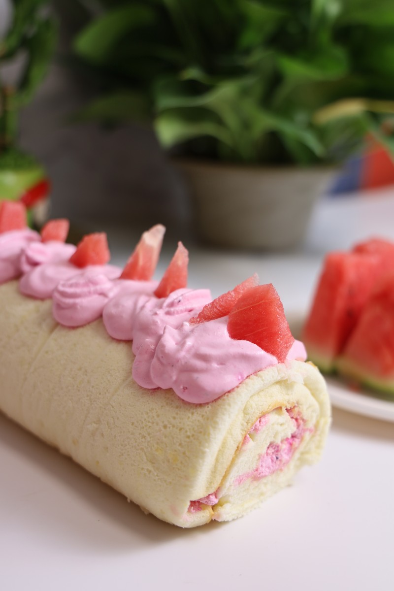 Watermelon Cake Roll