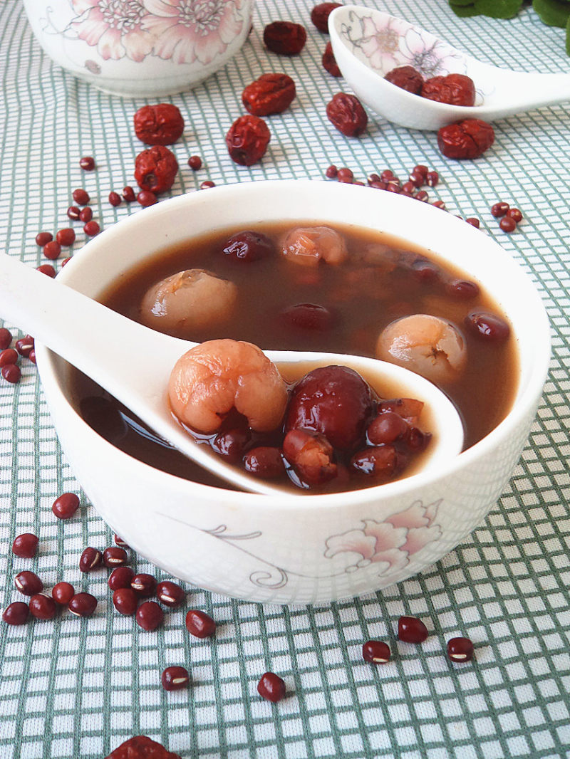 Three Red Bean and Longan Soup