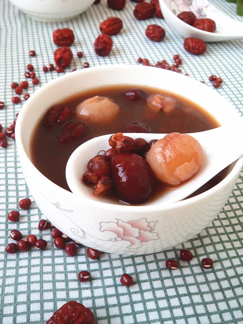 Three Red Bean and Longan Soup