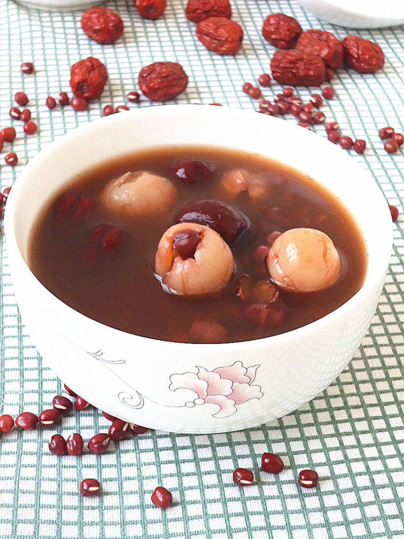 Three Red Bean and Longan Soup