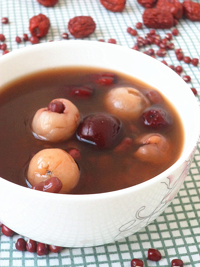 Three Red Bean and Longan Soup