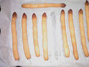 Witch Finger Cookies Making Steps