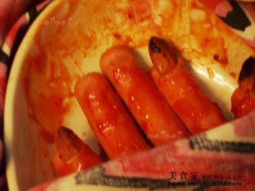 Halloween Breakfast - Would You Dare to Eat This Creepy Breakfast? Sausage Fingers Cooking Steps