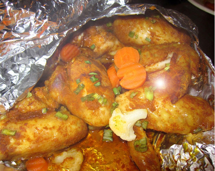 Steps for Cooking Curry Grilled Chicken Wings