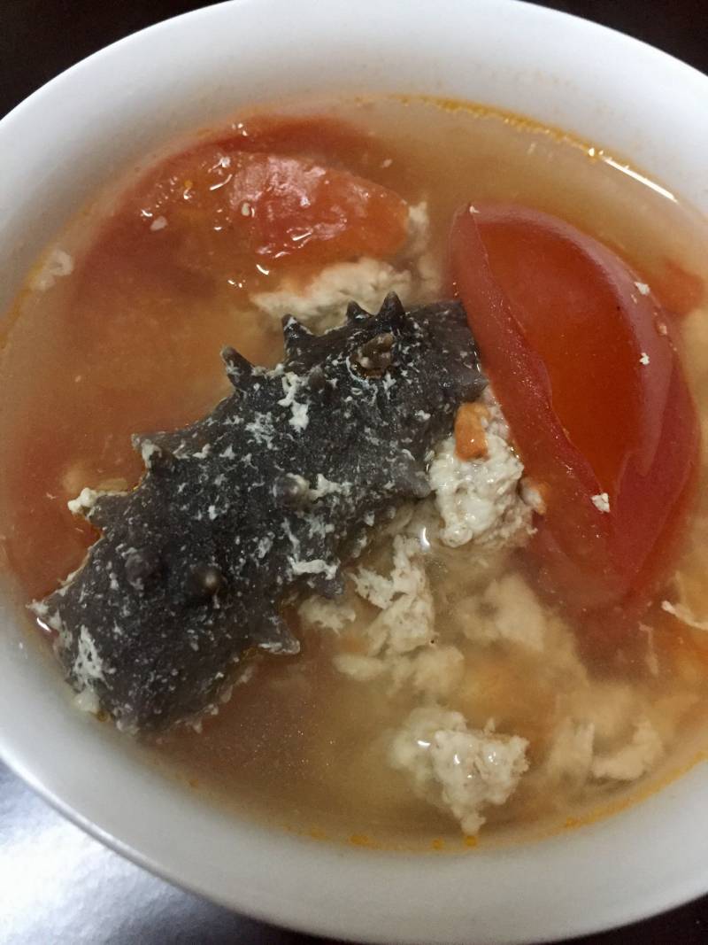 Minced Meat Sea Cucumber Tomato Soup