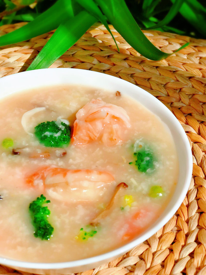 Scallop and Shrimp Seafood Congee