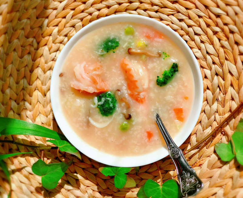 Steps to Make Scallop and Shrimp Seafood Congee