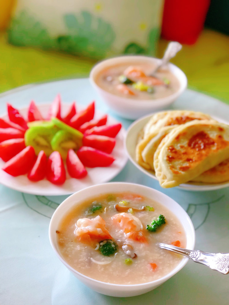 Scallop and Shrimp Seafood Congee