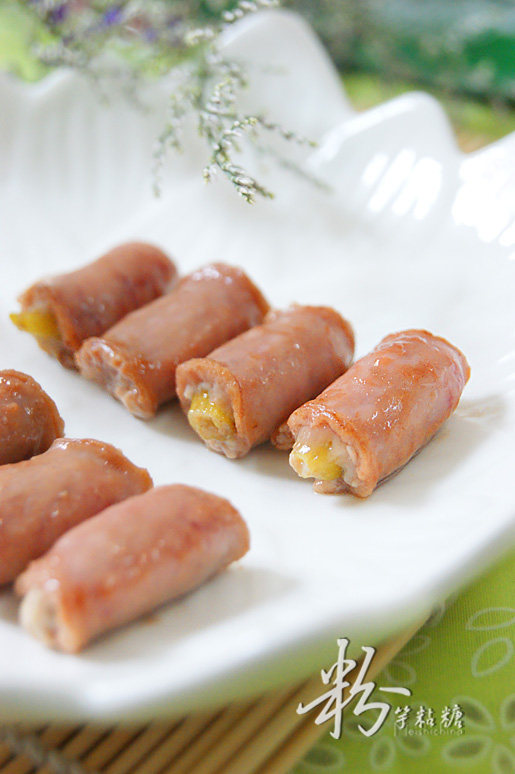 Teriyaki Sauce Stuffed Sausage