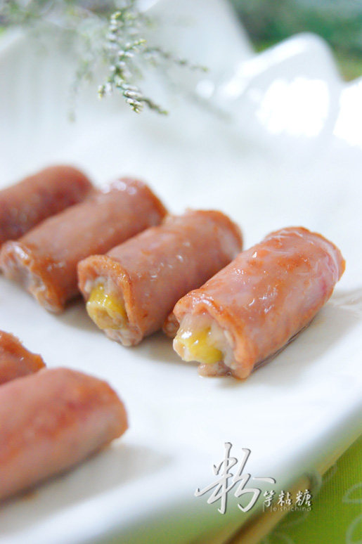 Teriyaki Sauce Stuffed Sausage