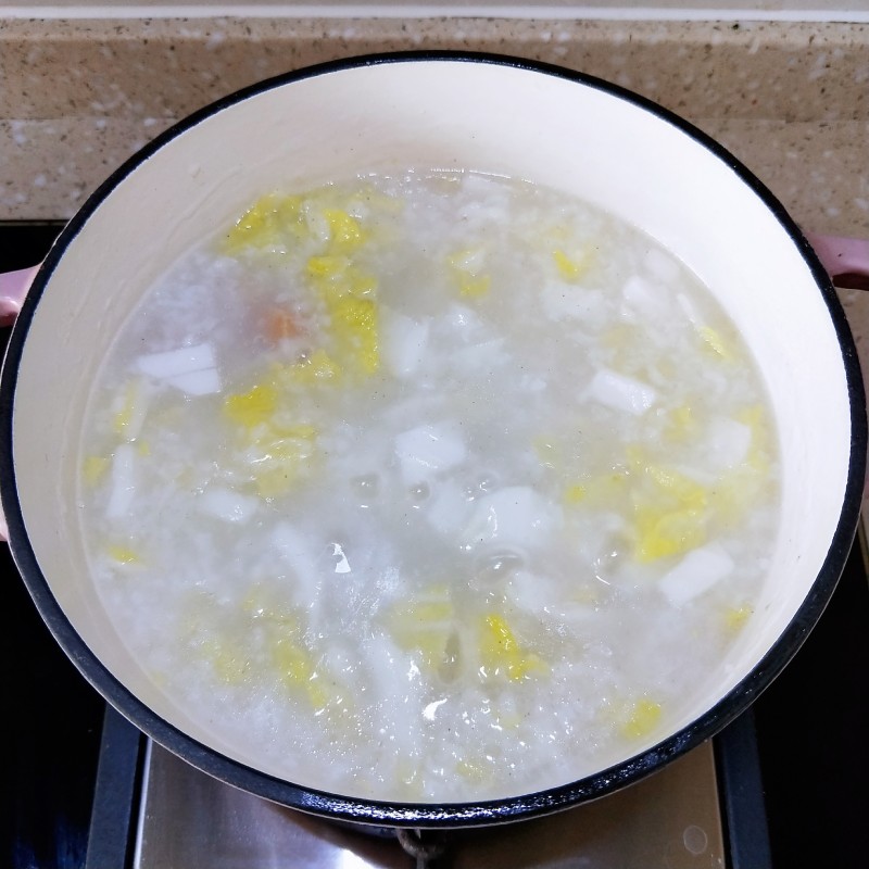 Steps to Make Yaozhu White Cabbage Congee