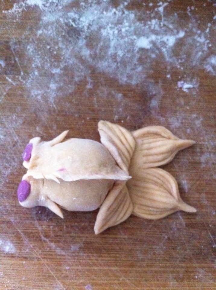 Goldfish Steamed Buns Making Steps