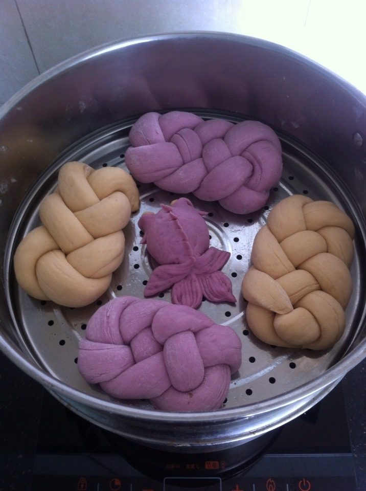 Goldfish Steamed Buns Making Steps