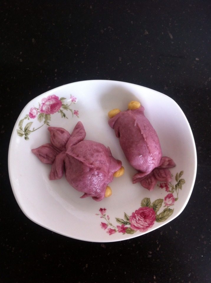 Goldfish Steamed Buns Making Steps