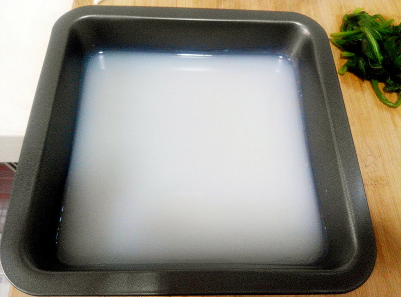 Quick Cold Dish - Jade Skin Jelly Making Steps