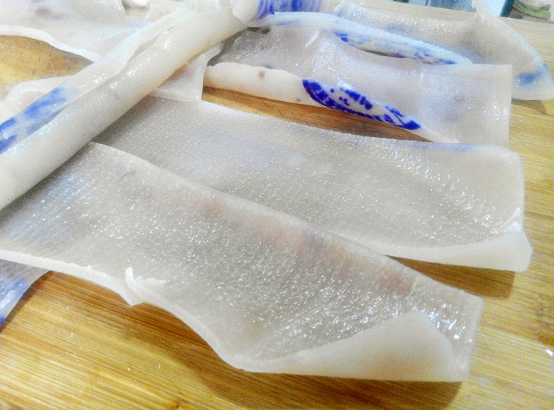 Quick Cold Dish - Jade Skin Jelly Making Steps