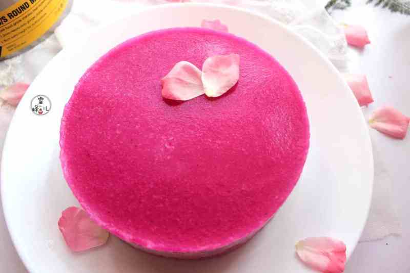 Dragon Fruit Mousse Making Steps