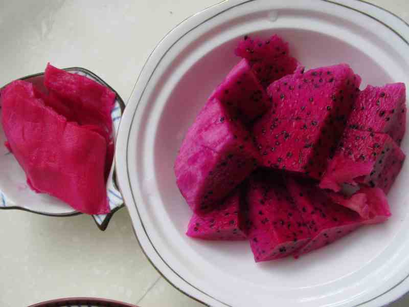 Dragon Fruit Mousse Making Steps