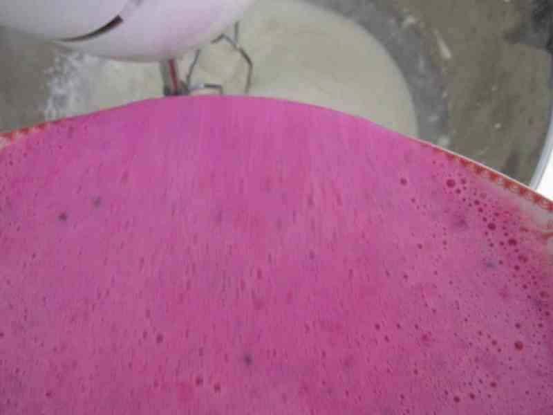 Dragon Fruit Mousse Making Steps