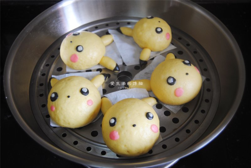 Steps for Making Pikachu Sweet Buns