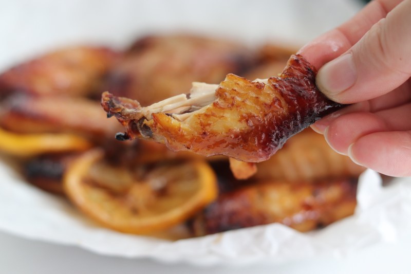 Lemon Baked Chicken Wings