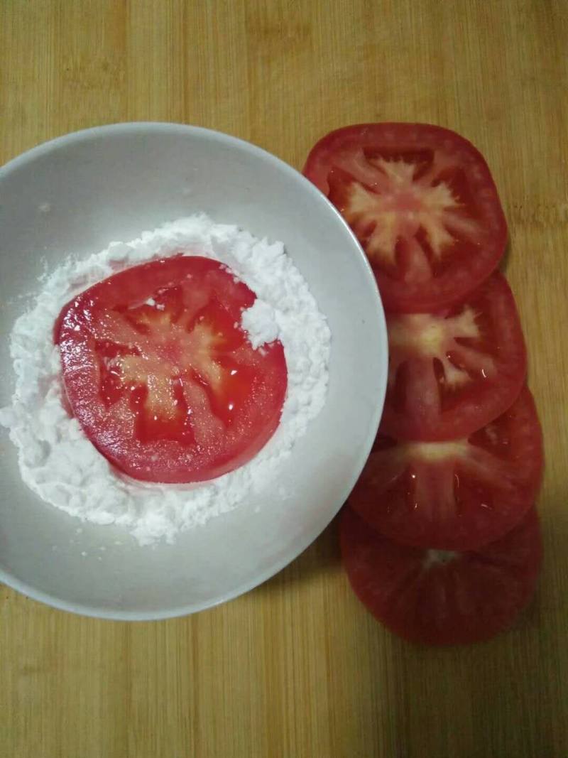 Steps for making Fried Tomatoes