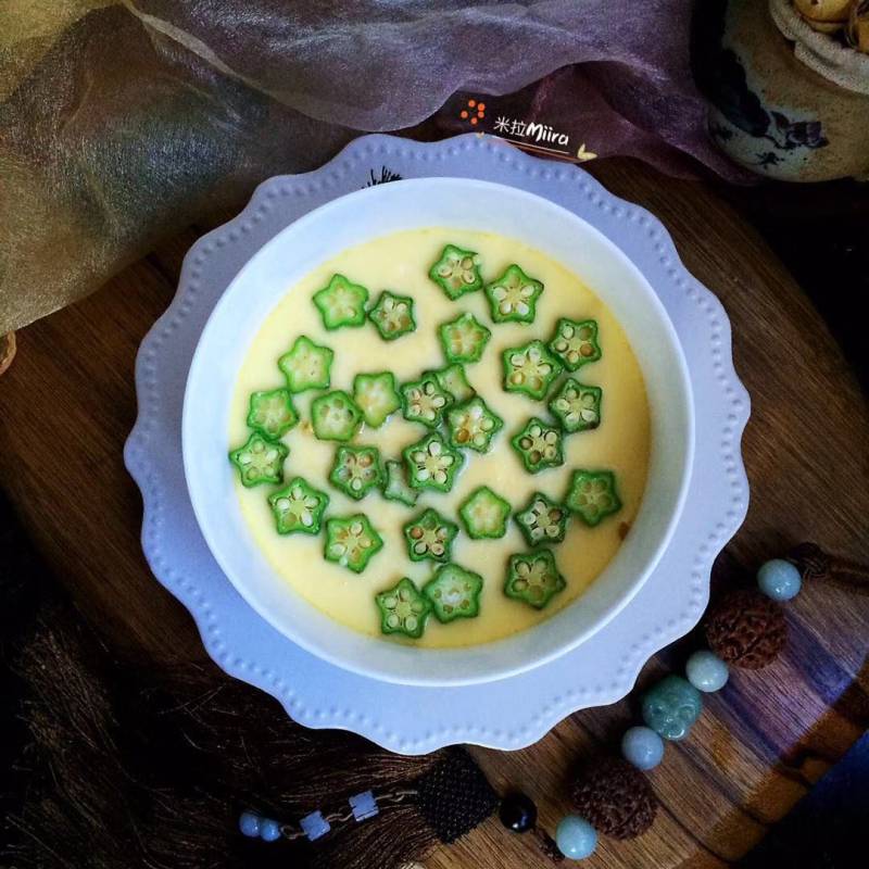 How to Steam Eggs with Okra