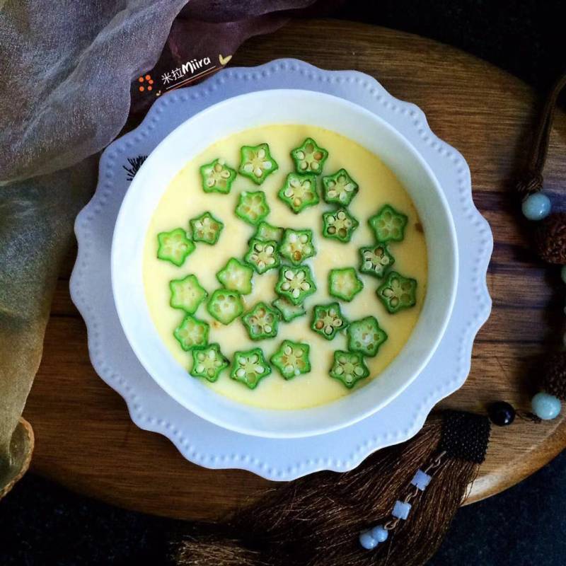 Step-by-step Guide for Making Steamed Eggs with Okra