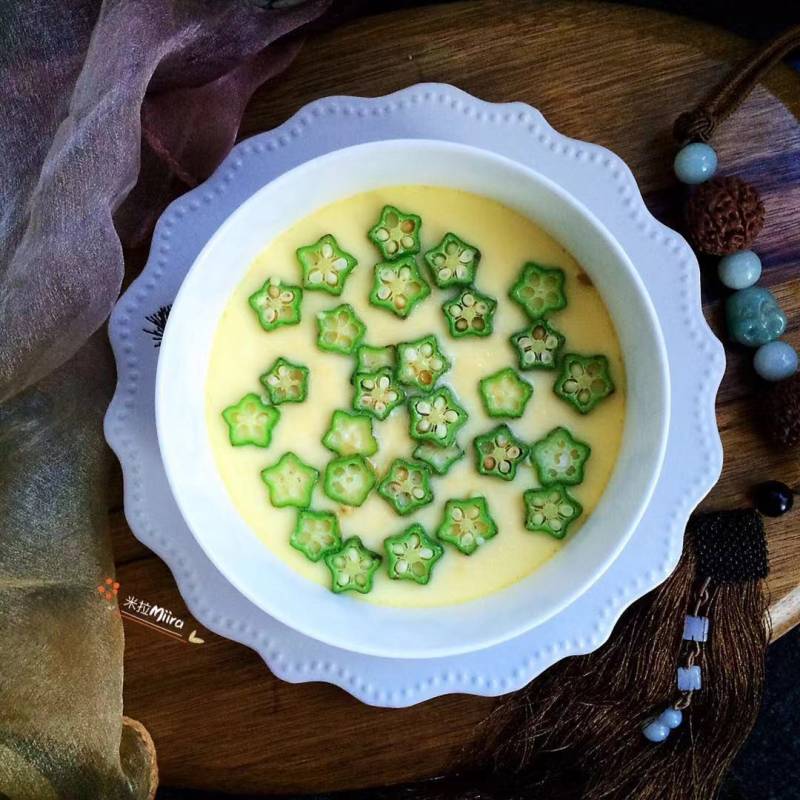 Step-by-step Guide for Making Steamed Eggs with Okra