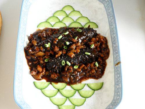 Minced Pork with Sea Cucumber