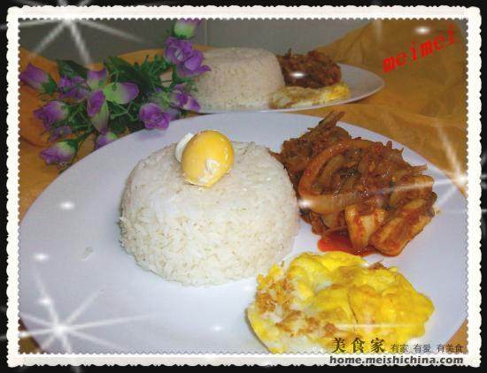 Delicious Introduction: Malaysian Cuisine - Coconut Rice with Cuttlefish Sambal