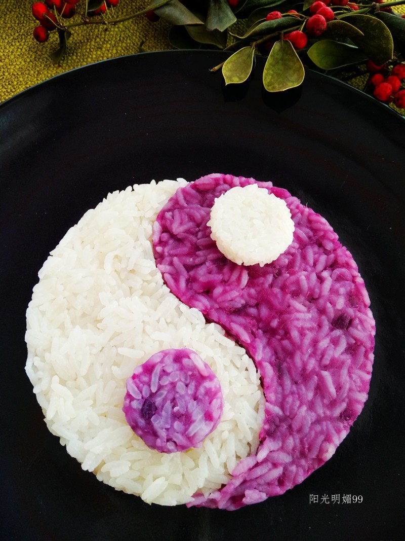 Tai Chi Purple Sweet Potato Rice Cooking Steps
