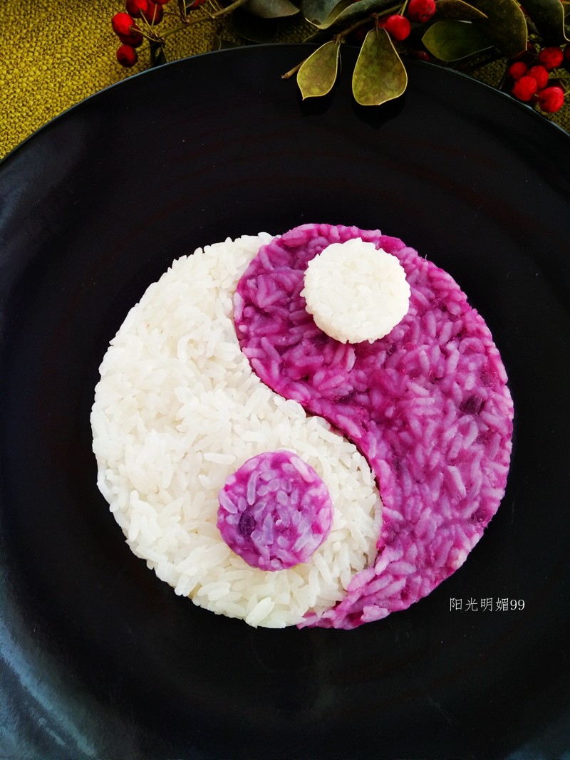 Tai Chi Purple Sweet Potato Rice Cooking Steps