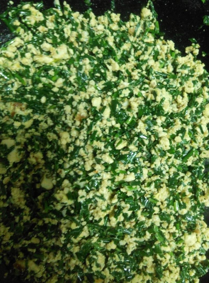 Original Recipe for Chive Tofu Egg Filling (Mom's Taste). Happy Mother's Day!