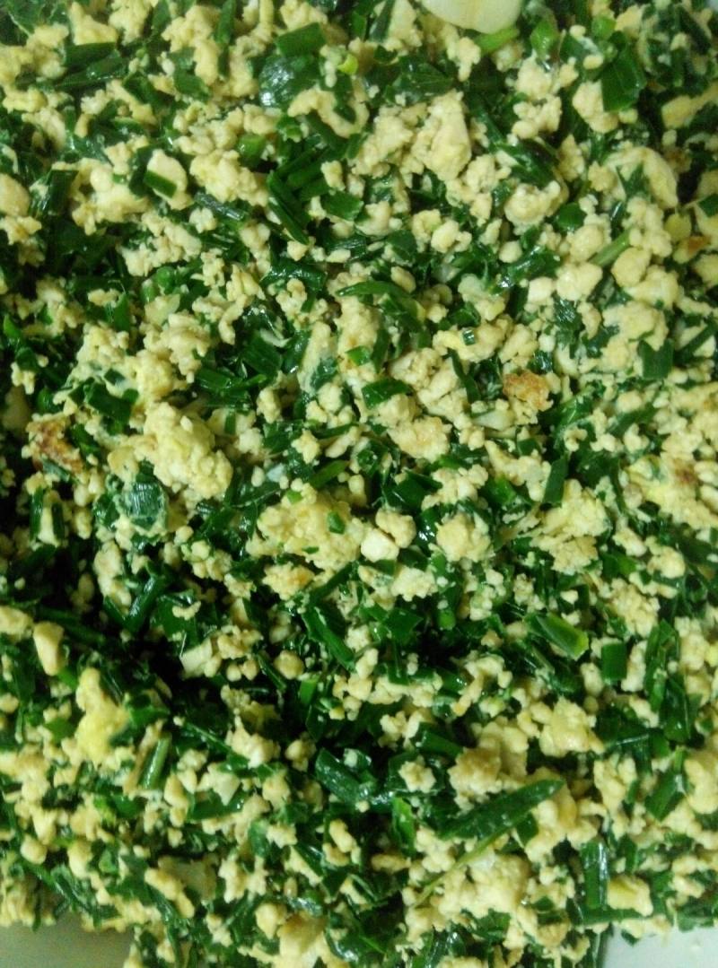 Original Recipe for Chive Tofu Egg Filling (Mom's Taste). Happy Mother's Day! Cooking Steps