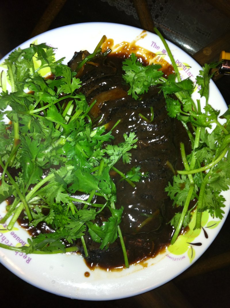 Scallion Braised Sea Cucumber