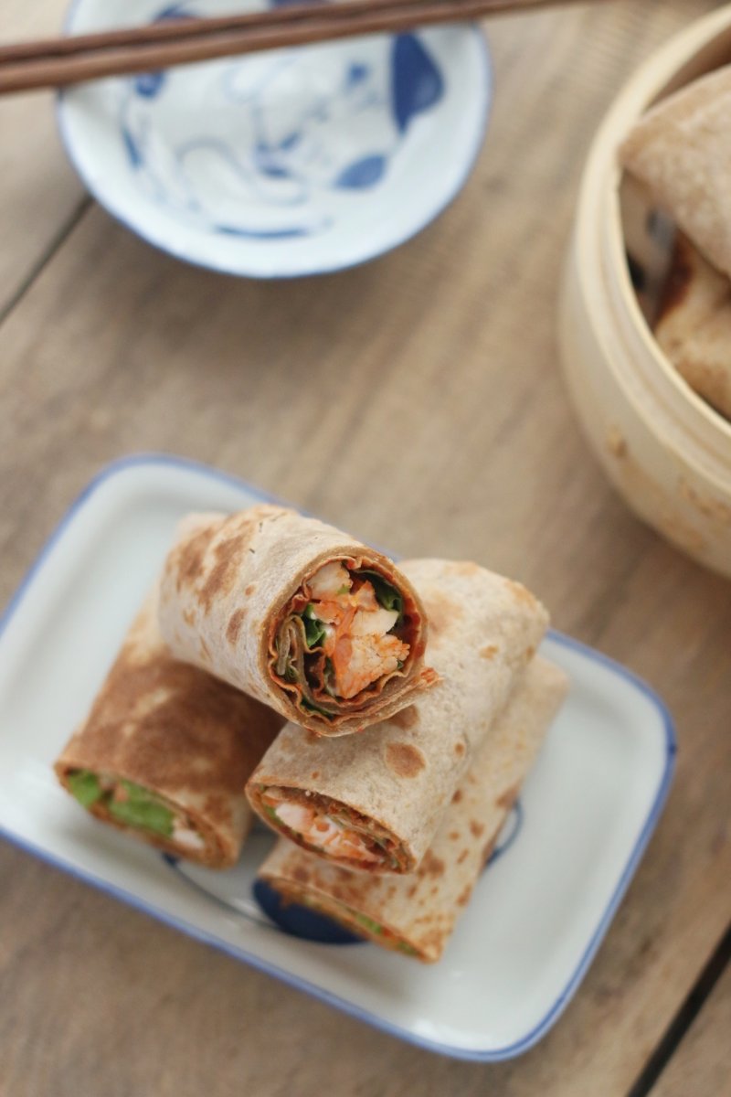 Steps to Make Low-Fat Whole Wheat Chicken Wrap