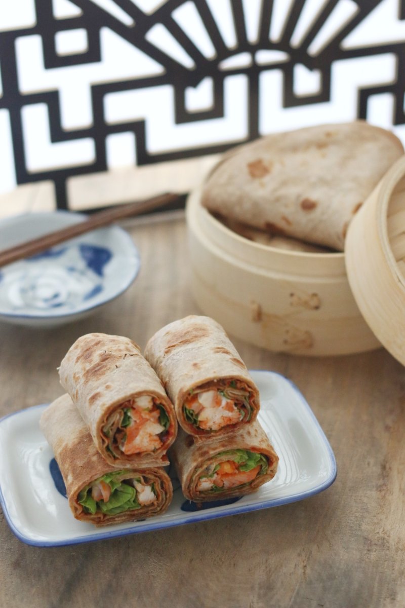 Low-Fat Whole Wheat Chicken Wrap