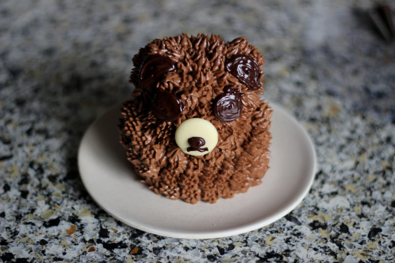 Steps to Make 3D Little Bear Cake