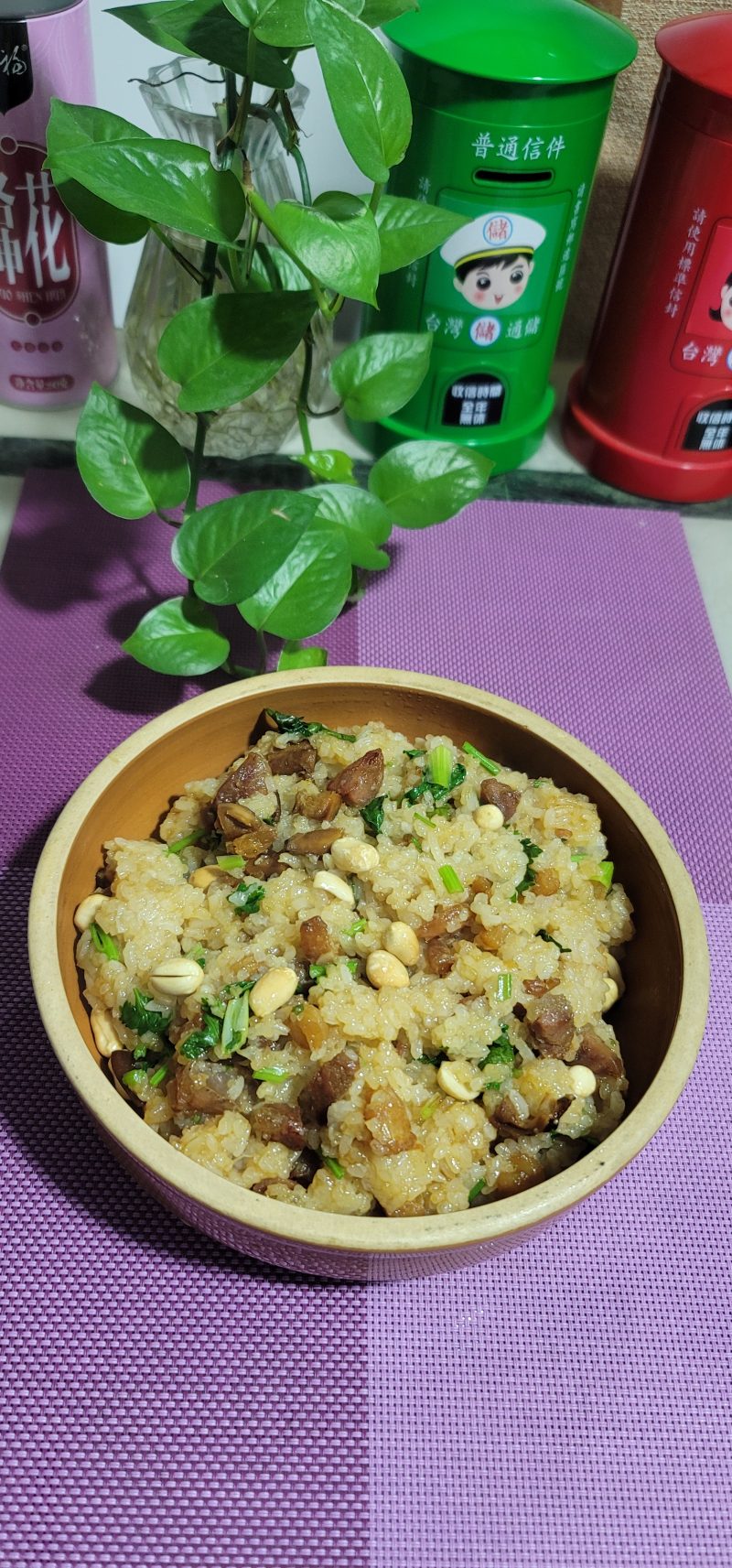 Chinese Sausage Sticky Rice Cooking Steps