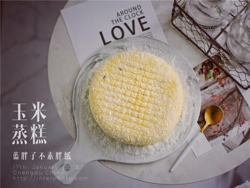 Low-sugar and Low-oil Steamed Corn Cake