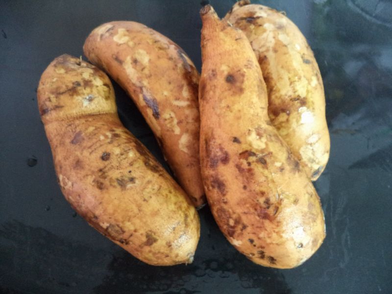 Steps for Baking Sweet Potatoes