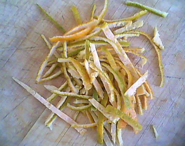 Steps for Making Candied Orange Peel