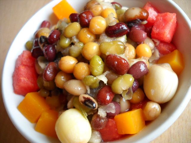 Honey Bean Ice Vegetable and Fruit Glutinous Rice Porridge