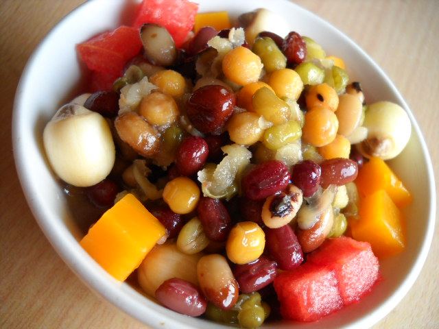 Honey Bean Ice Vegetable and Fruit Glutinous Rice Porridge