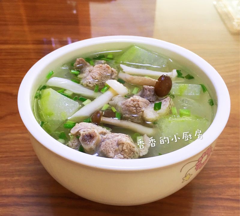 Mushroom and Winter Melon Pork Rib Soup